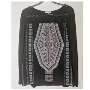 Halo long sleeve boho shirt top